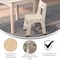 Flash Furniture Bright Beginnings  Commercial Grade Wooden Classroom Chairs, 11.5" Seat Height with Non-Slip Foot Caps and Built-In Carrying Handle, Natural, PK2 MK-KE24442-GG - alternate 4